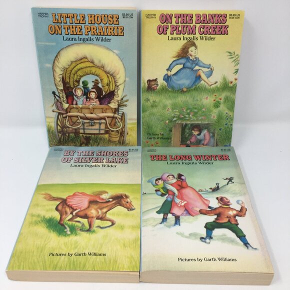 Bundle of Four Little House on the Prairie Series #3-6 Softbound Paperback Books - Picture 2 of 16